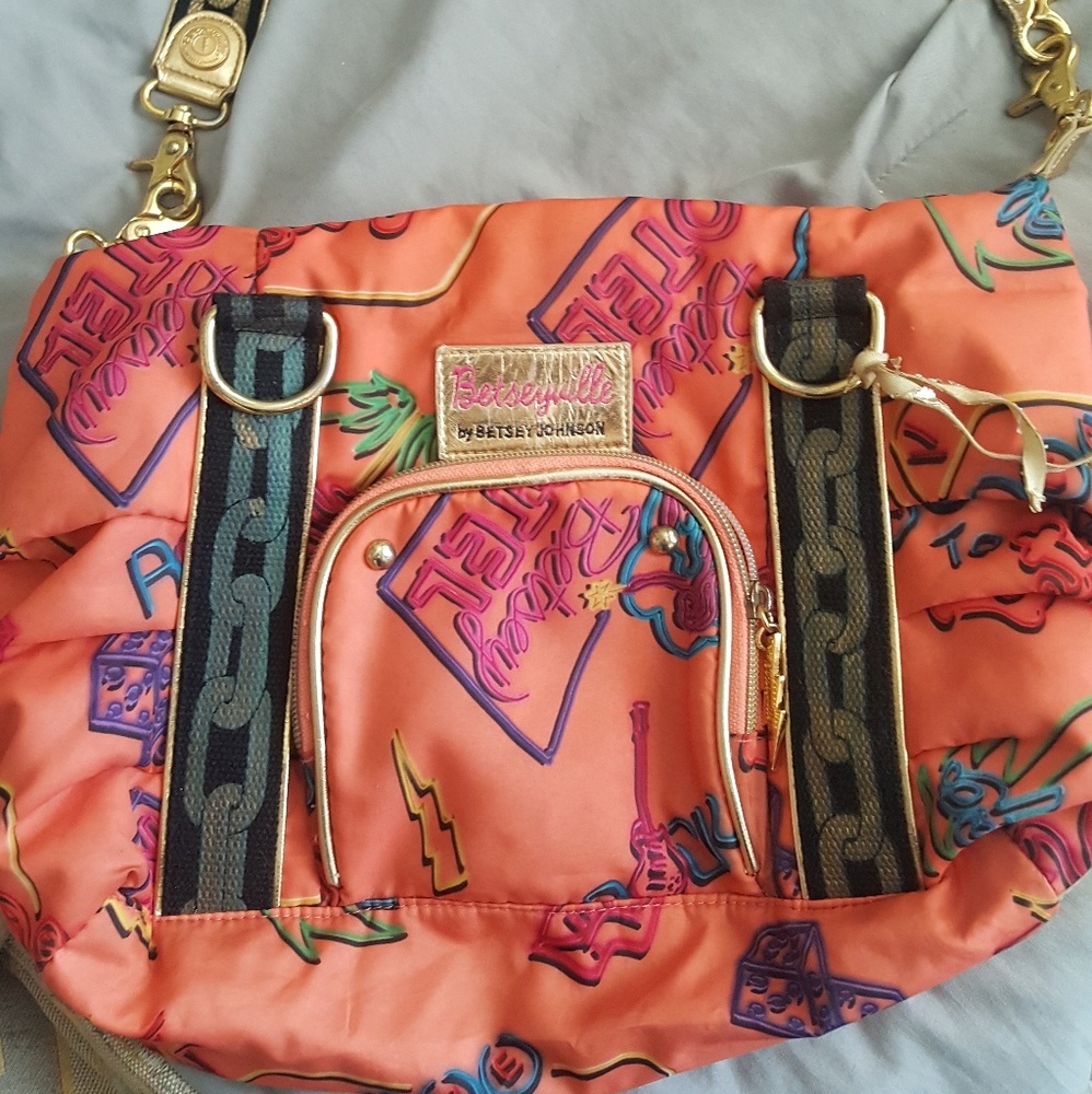 BETSEY JOHNSON Handbag W ADJUSTABLE Handles